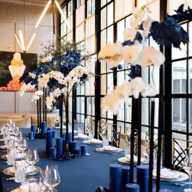 Table Setting Blue Shutterstock 2327215717